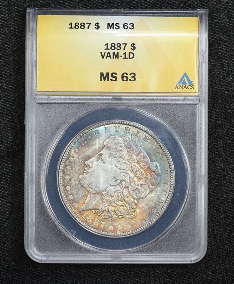 Morgan Dollar Vam D Anacs Ms Ije