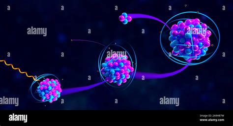 Types Of Ionising Radiation Illustration Stock Photo Alamy