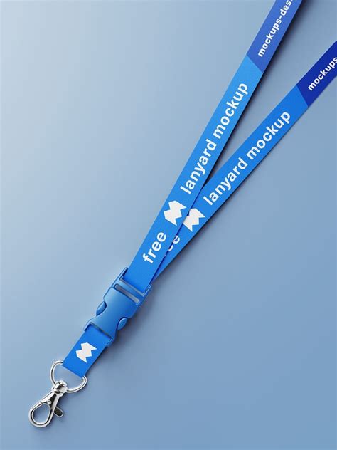 Neck Strap Id Card Lanyard Mockup Set Free Psd Templates