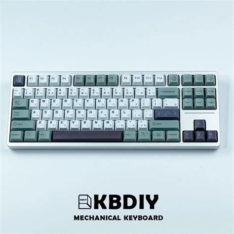 KBDiy GMK Misty Cereja Perfil PBT Keycaps Teclado Mec Nico Keycap