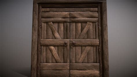 Old Barn Wooden Door Buy Royalty Free 3D Model By Incg5764 Cf391ac