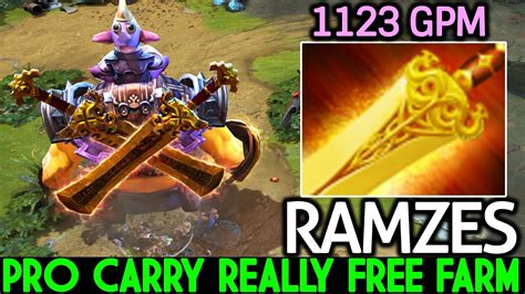 RAMZES Alchemist When Pro Carry Really Free Farming 1100 GPM Dota 2