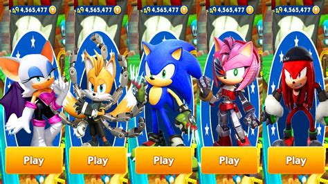 Sonic Dash All Sonic Prime Characters Unlocked Boscage Maze Sonic