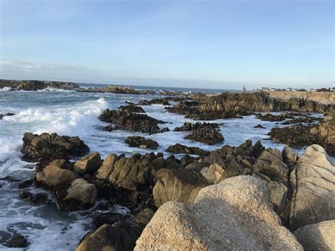 Asilomar State Beach stock image. Image of coast, rock - 90960911