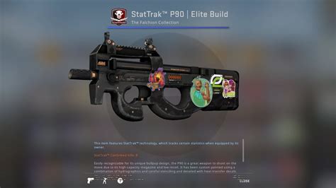 StatTrak P90 Elite Build Field Tested Skin Showcase CS GO YouTube