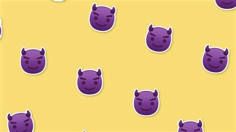 Demon Emoji Background 21699834 Stock Video At Vecteezy