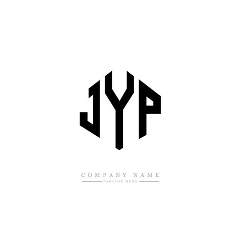 JYP letter logo design with polygon shape. JYP polygon and cube shape ...