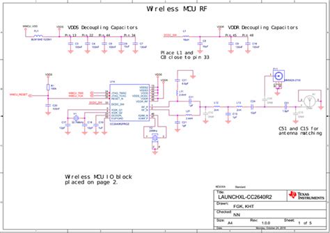 LAUNCHXL CC2640R2 I2S Pinout On 5x5 Chipset Bluetooth