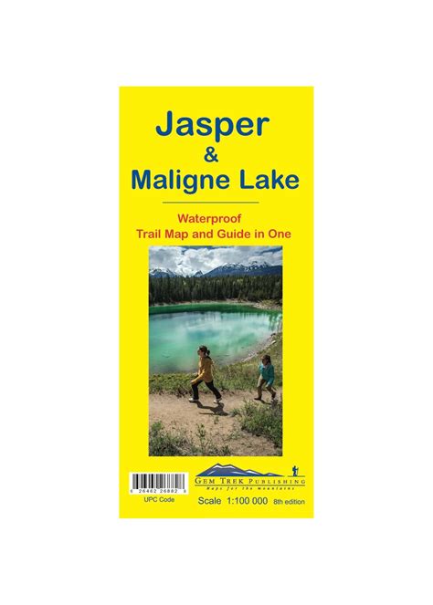 Gemtrek Map Jasper Maligne Lake Vertical Addiction Vertical Addiction