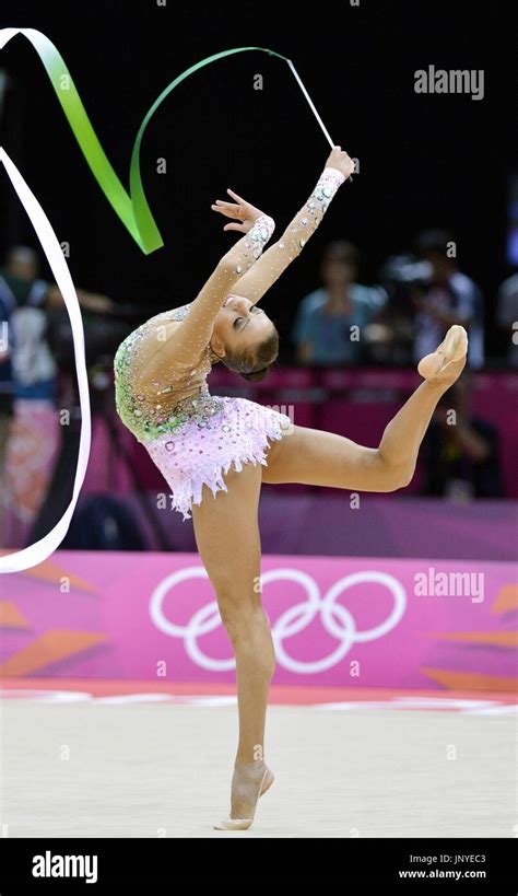 LONDON Britain Russia S Evgeniya Kanaeva Performs With A Ribbon