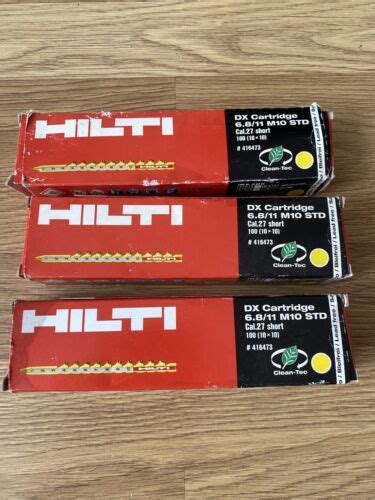 X Hilti Dx Cartridge M Std Boxes Each Box Ebay