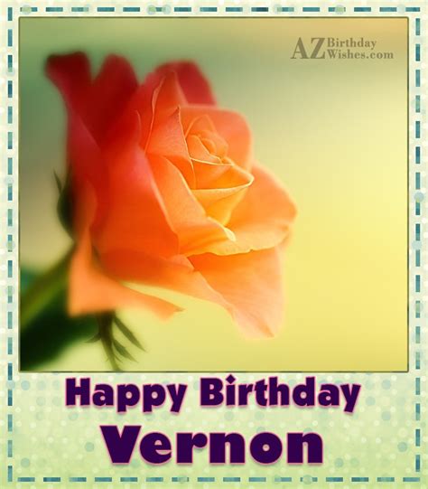 Happy Birthday Vernon