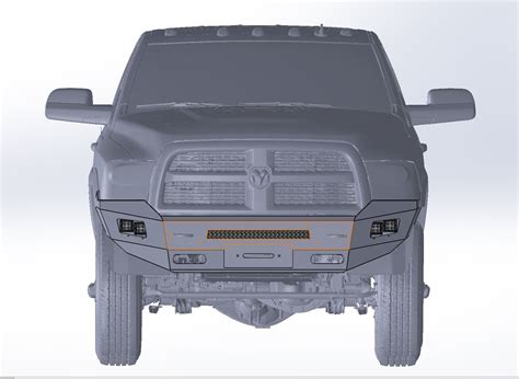 Dodge Ram 1500 4th Gen Front Bumper Diy Kit Etsy