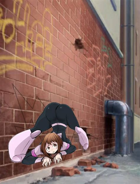 Uraraka Smashed In An Alley By Mushroomer13 On Deviantart