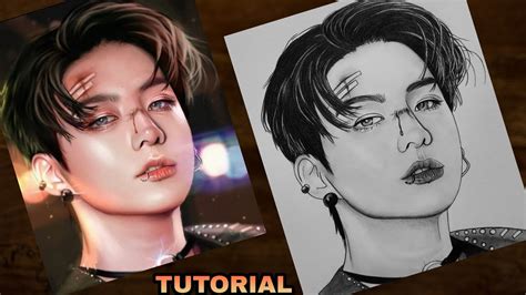 Step Guide Bts Jungkook Art Gallery Drawings Art Museum Sketches The