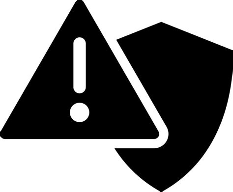 Danger Warning Sign With Shield 24833503 Vector Art At Vecteezy