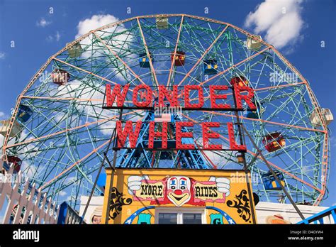 Wonder Wheel By Night Coney Island NY New York FRANCK BOHBOT Art