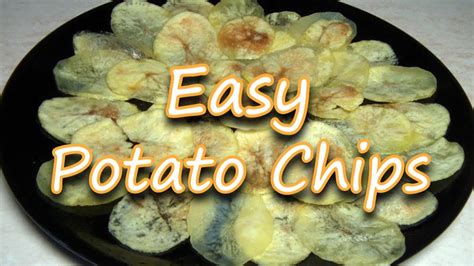 Homemade Microwave Potato Chips Youtube