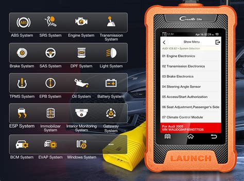 Launch Creader Elite Toyota Lexus Interfejs Skaner Tester Diagnostyczny