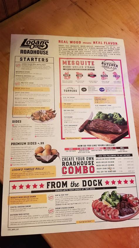 Menu At Logan S Roadhouse BBQ Gulfport Crossroads Pkwy