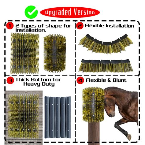 Sovipal Upgraded Extra Large Livestock Scratch Brush 2 Types Of Shape