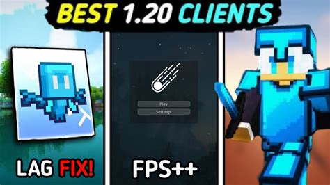 Top 5 LAG FIX Clients For Minecraft Pe 1 20 FPS BOOST Best Lag Fix