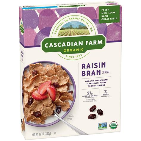 Cascadian Farm Organic Raisin Bran Cereal 12 Oz Buy Online In United