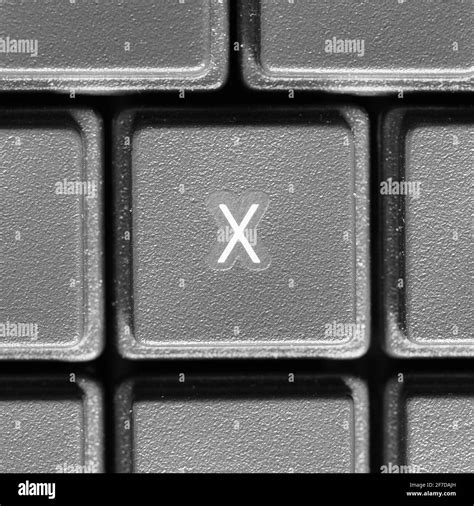 Letter X Key On Computer Keyboard Keypad Stock Photo Alamy