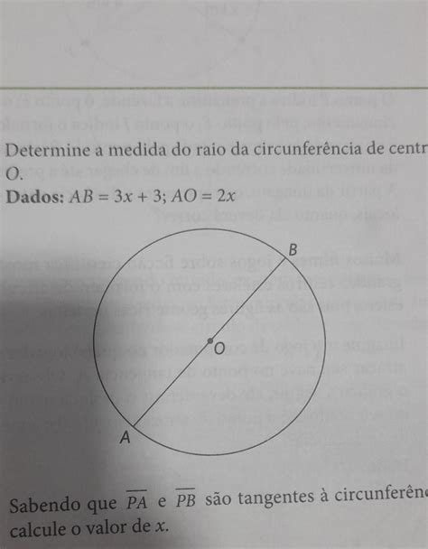 Me Ajuda Por Favor Determine A Medida Do Raio Da Circunfer Ncia De