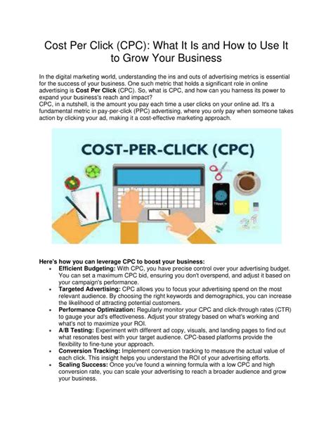 Ppt Cost Per Click Cpc What It Is And How To Use It To Grow Your