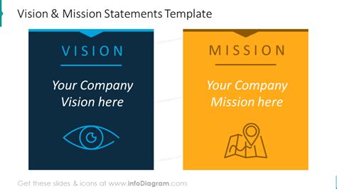 22 Vision Statement Powerpoint Template Slides Mission Values Diagrams