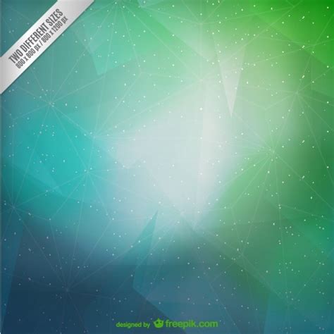 Green And Cyan Polygonal Background Vector Free Download