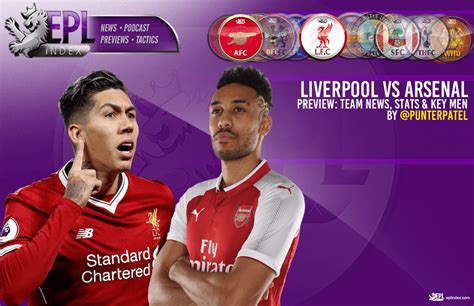 Liverpool Vs Arsenal Preview Team News Stats And Key Men