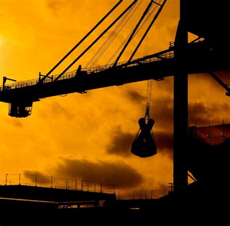 Premium Photo Low Angle View Of Silhouette Crane Against Sky