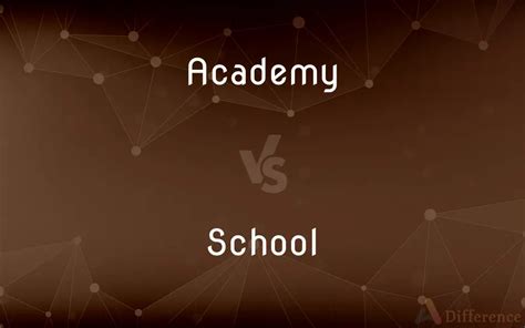 Academy vs. School — What’s the Difference?