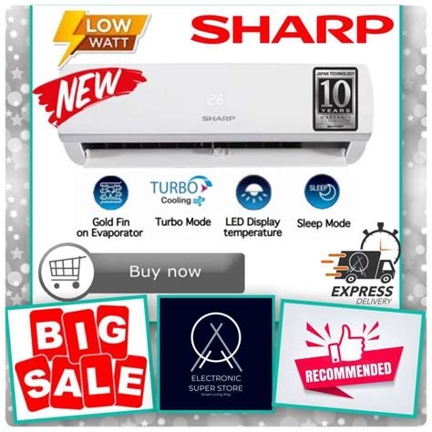 Promo Sharp Ac Pk Standard Ah A Zcy A Zey Zcyn Smart Turbo Cooling