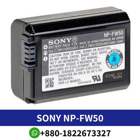 Best Sony Np Fw Lithium Ion Rechargeable Battery In Bd