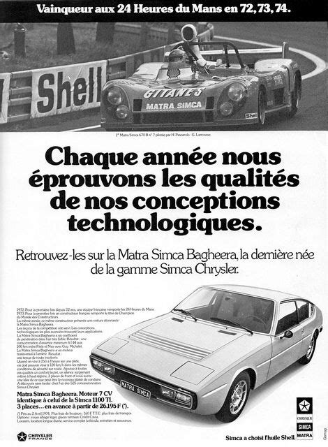 Matra Simca Bagheera Artofit