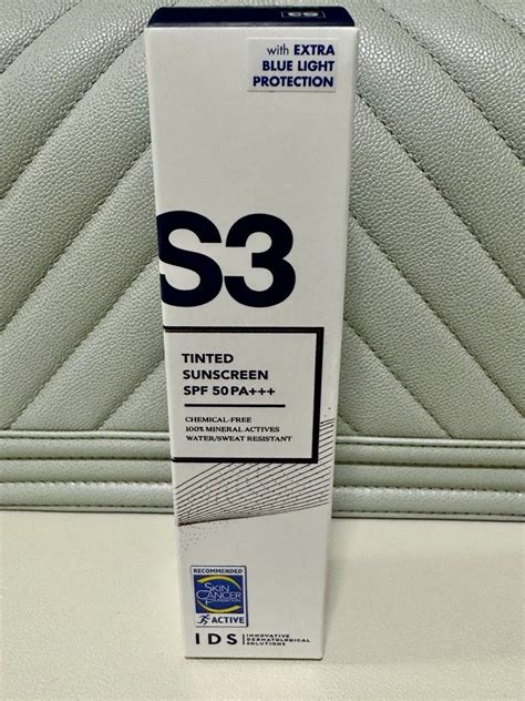 IDS S3 Tinted Sunscreen SPF50 50ML Beauty Personal Care Face