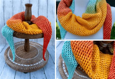 Full Skein Scarf Free Tunisian Crochet Pattern Heart Hook Home