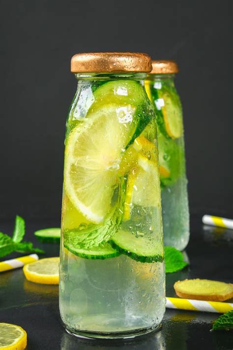 Sassy Water Fresh Cool Water With Cucumber Lemon Ginger And Mint