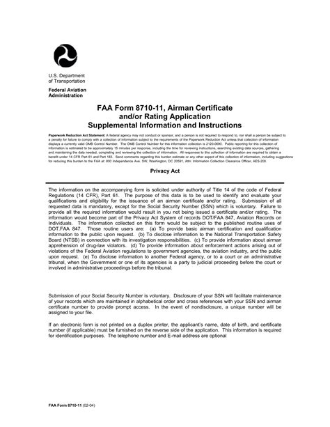 Faa Form Fill Out Printable Pdf Forms Online