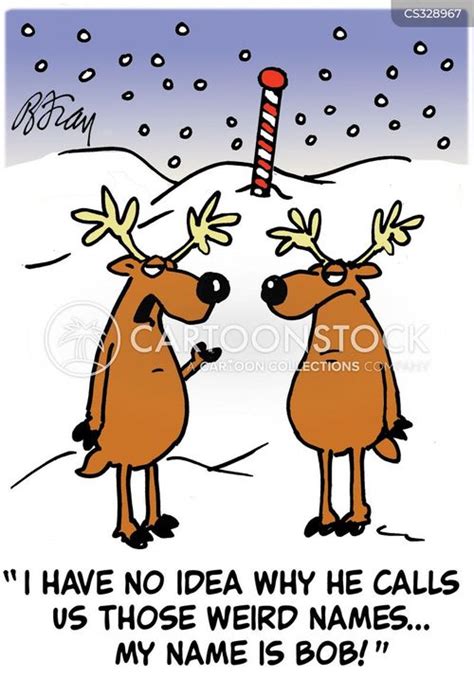 Santa's Reindeer Cartoons and Comics - funny pictures from CartoonStock