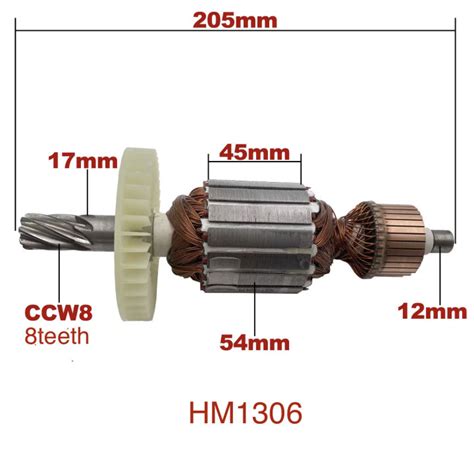 Ac V V Armature Rotor Anchor Replacement For Makita Demolition