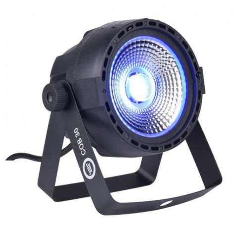 LIGHT4ME COB 30 Mocny Lekki Par LED RGB Czarny Reflektor LED Z