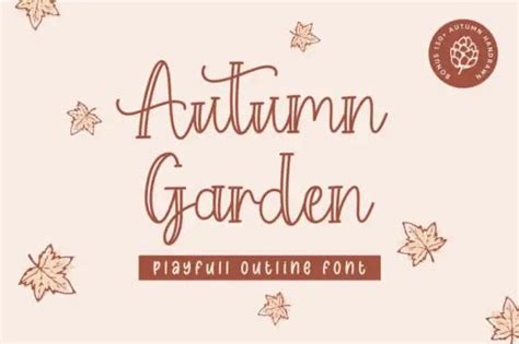 Autumn Garden Font Upfonts