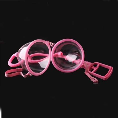 Dual Vacuum Suction Cup Breast Enlargement Pump Set Female Breast Cup