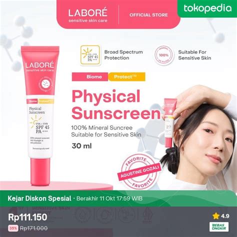 LABORE Biome Protect Physical Sunscreen 30ml Mineral Sunscreen