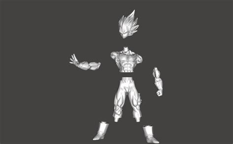 Majin Vegeta 3D Model 3D Printable CGTrader