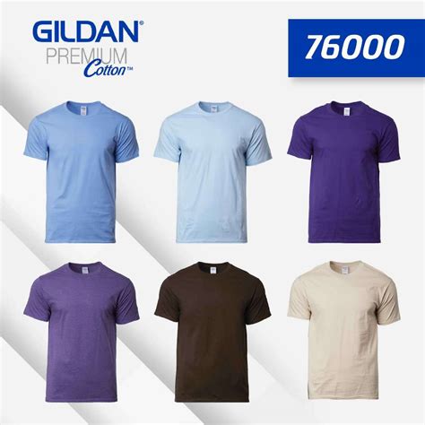 Gildan Premium Cotton Plain Adult T Shirt Baju Cotton Basic